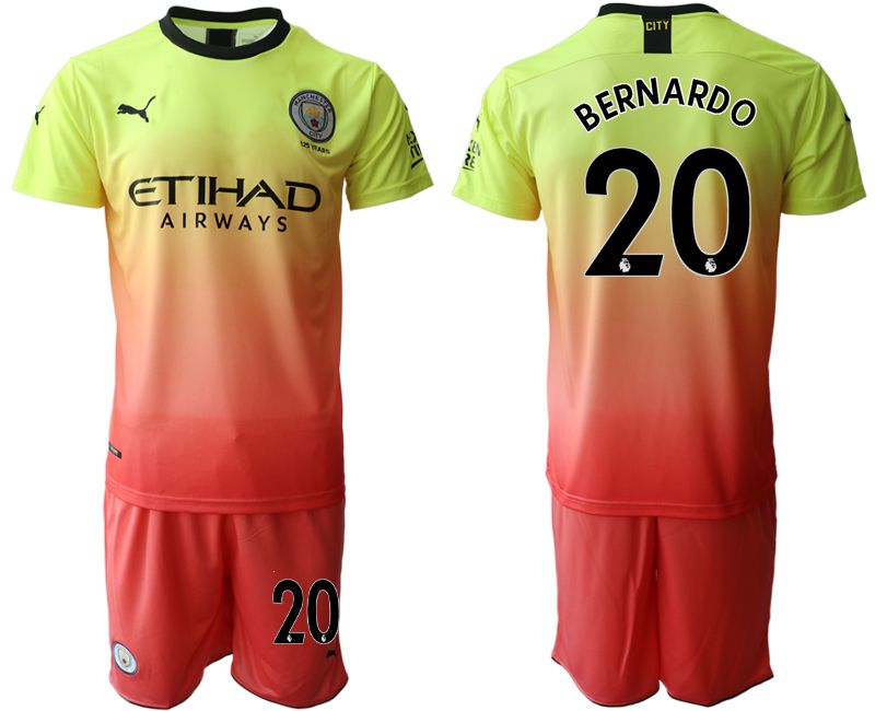 Men 2019-2020 club Manchester City away #20 yellow Soccer Jerseys->manchester city jersey->Soccer Club Jersey